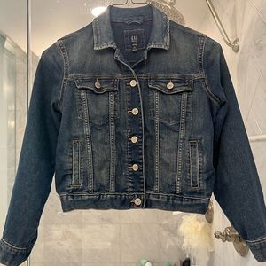 Kids denim jacket with snaps